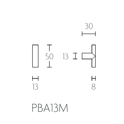 Ручка мебельная PBA13M