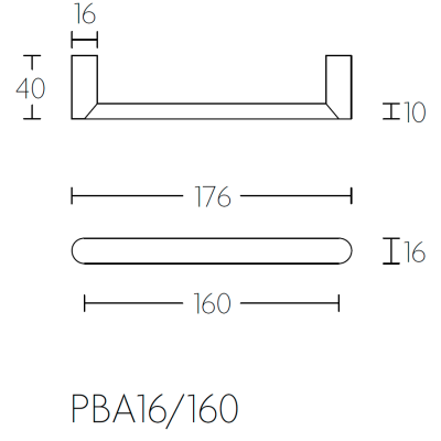 Ручка мебельная PBA16