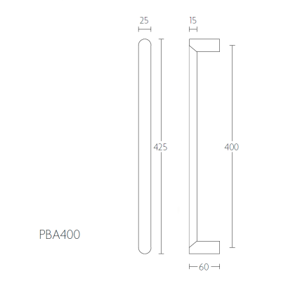 Ручка-скоба PBA400