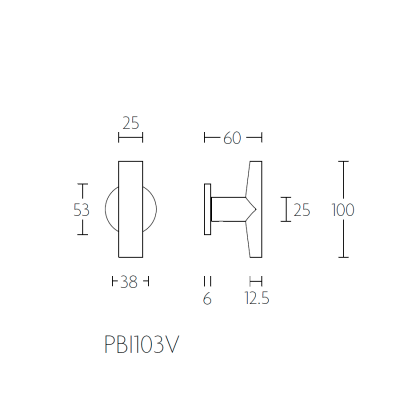 Ручка оконная PBI103-DK