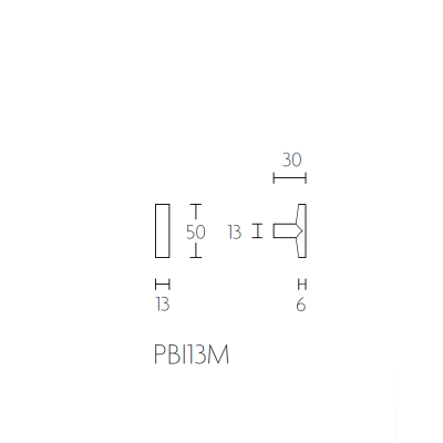 Ручка мебельная PBI13M