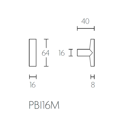 Ручка мебельная PBI13M