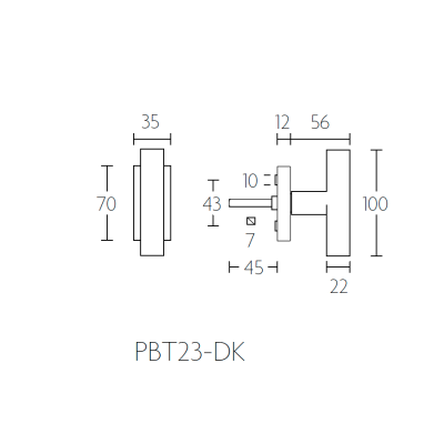 Ручка оконная PBT23-DK