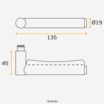 Ручка дверная SR.00.002