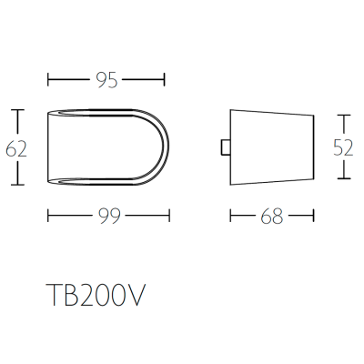 Ручка-кноб TB200V