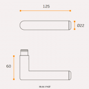 Ручка дверная IN.00.179.EF