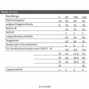 Петля карточная 12 FS