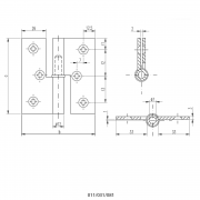 Петля карточная 12 FS