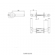 Ручка дверная 12.4091.37