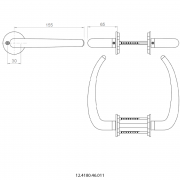 Ручка дверная 12.4181.46
