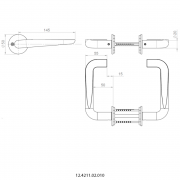Ручка дверная 12.4211.02