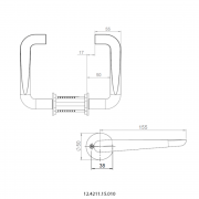 Ручка дверная 12.4211.15