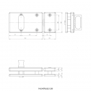 WC-защелка 14.3476