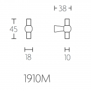 Ручка мебельная 1910M