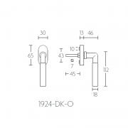 Ручка оконная 1924-DK