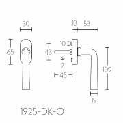 Ручка оконная 1925-DK