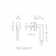 Ручка оконная 1927-DK