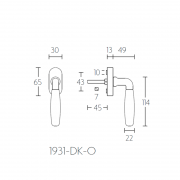 Ручка оконная 1931-DK