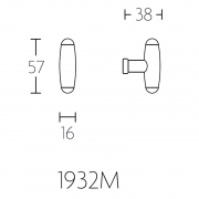 Ручка мебельная 1932M