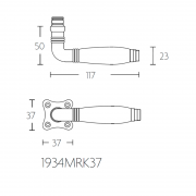 Ручка дверная 1934MRK37