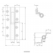 Петля карточная 3 FS