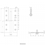 Петля карточная 54 FS