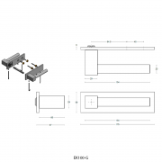 Ручка дверная EK100-G