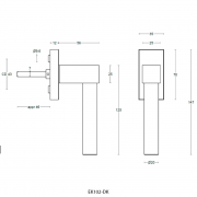 Ручка оконная EK102-DK