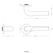 Ручка дверная GL100