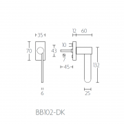 Ручка оконная BB102-DK