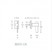 Ручка оконная BB105-DK