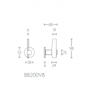 Ручка дверная BB200VA