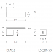 Ручка дверная BM102