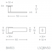 Ручка дверная BM103