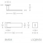 Ручка дверная BM104