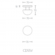 Ручка фиксированная CD55V