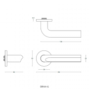 Ручка дверная DR101