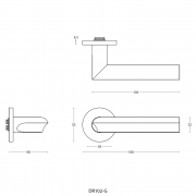 Ручка дверная DR102