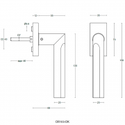 Ручка оконная DR103-DK