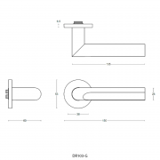 Ручка дверная DR103