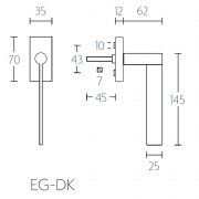 Ручка оконная EG-DK