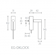 Ручка оконная EG-DKLOCK