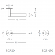 Ручка дверная EGR50