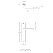 Ручка дверная EV101P211