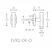 Ручка оконная EV102-DK