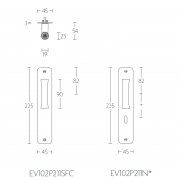 Ручка дверная EV102P211