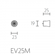 Ручка мебельная EV25M