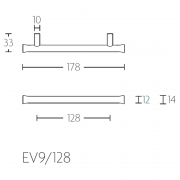 Ручка мебельная EV9/96