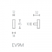 Ручка мебельная EV9M