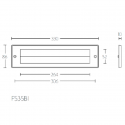 Крышка почтового ящика F535BI